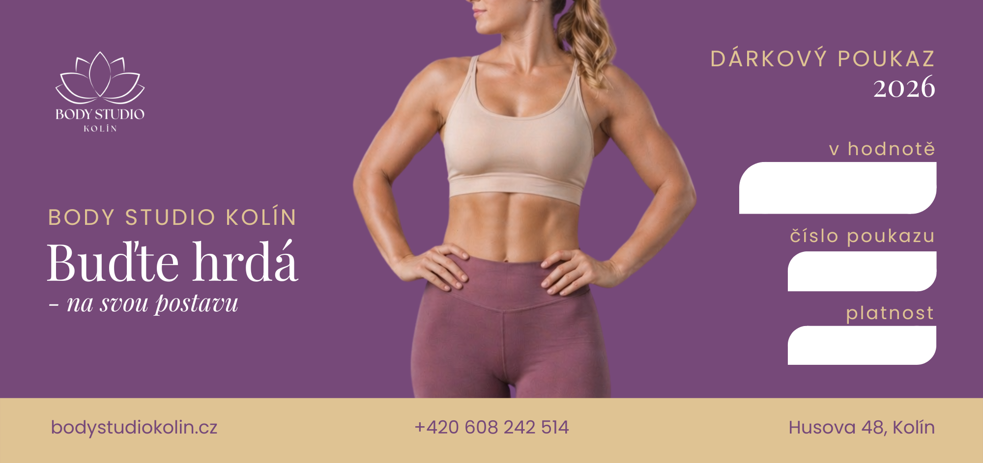 Body Studio Kolín — dárkový poukaz