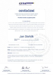 Certifikát - Promlčení nároku na pojistné plnění