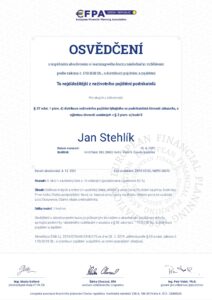 Certifikát - To nejdůležitější z neživotního pojištění podnikatelů